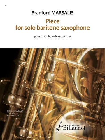 Piece for solo baritone saxophone Visuel